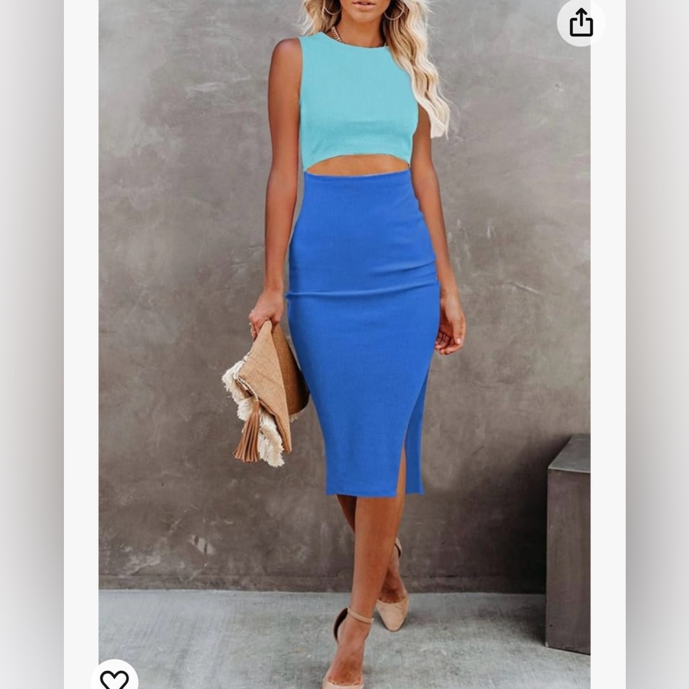 Blue Midi Dress